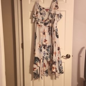 JLO Flower Wrap Dress